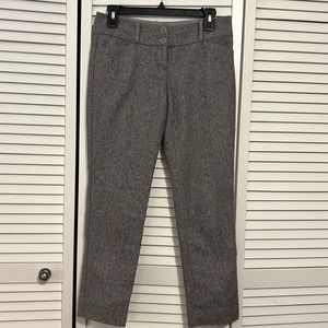 The Limited straight leg pants. Grey with colored speckles. Size 0